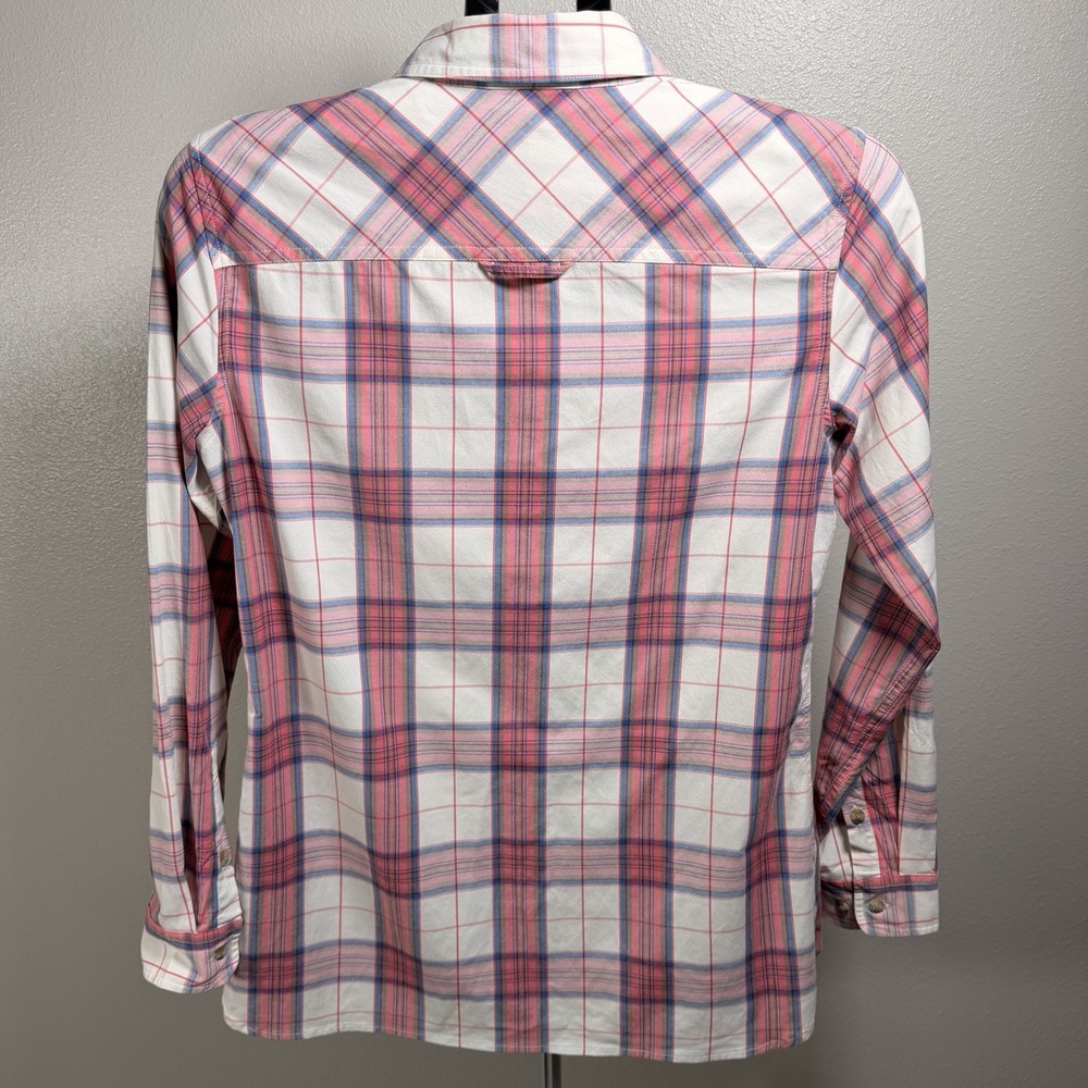 Orvis Pink Plaid Flannel Women's XS Western Button Up Shirt - Picture 5 of 14